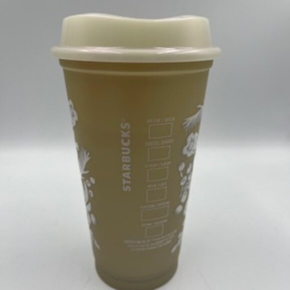 NEW Starbucks Christmas Cups Set Of 3 Red Day And Holiday 16 Oz Reusable W/ Lids - Picture 6 of 8